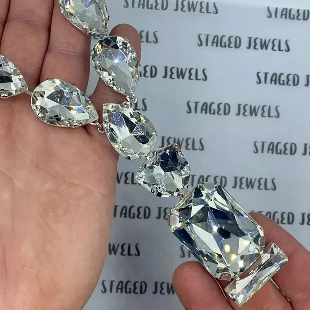 Luxurious Handmade Crystal Statement Necklace