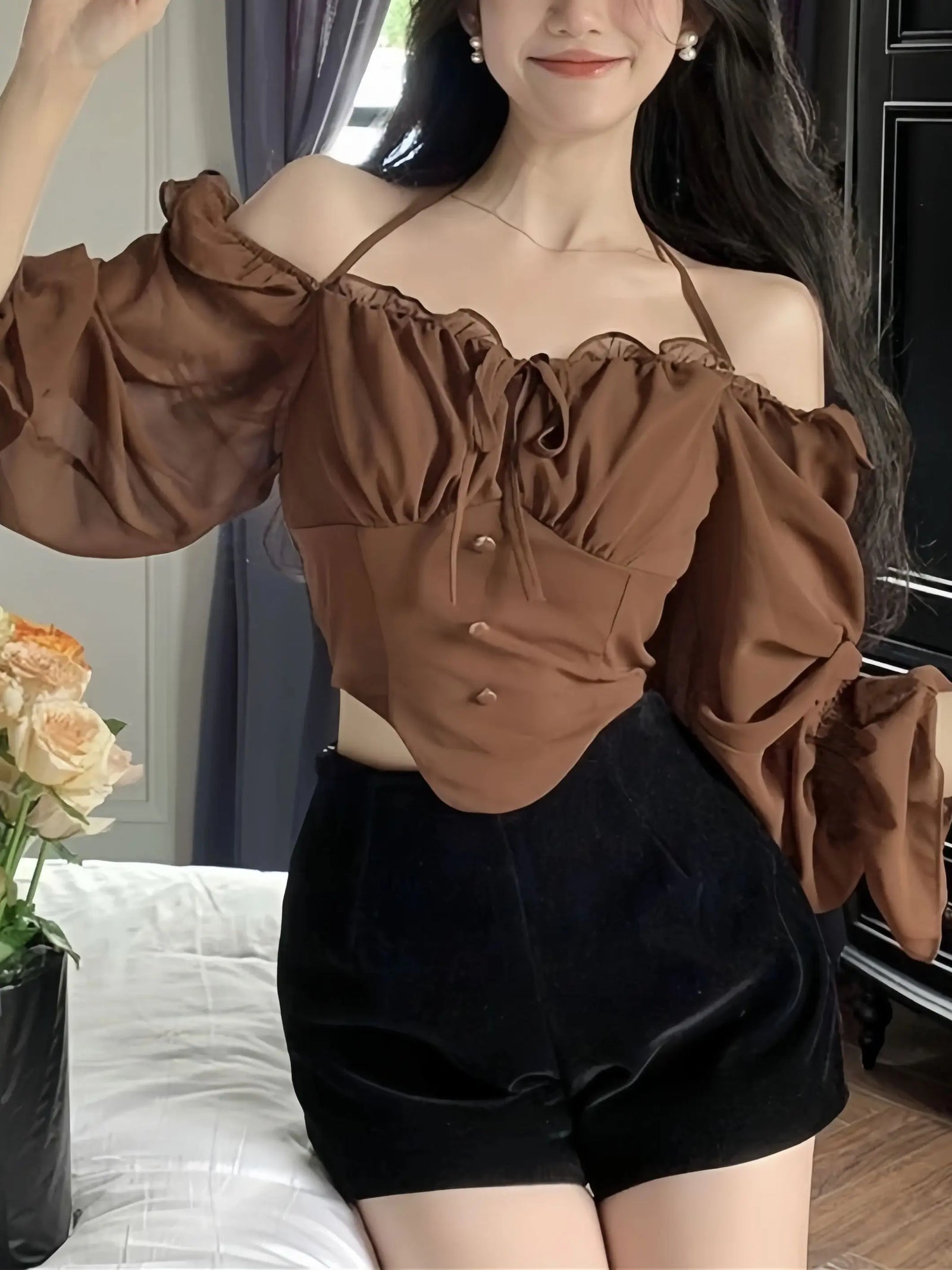 Jacket Short  Waist  Women's Shirt