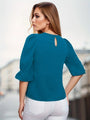 Elegant Half Sleeve Loose Blouse For  Women's