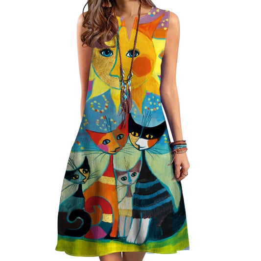 European and American Women's New Dress V-neck Sleeve