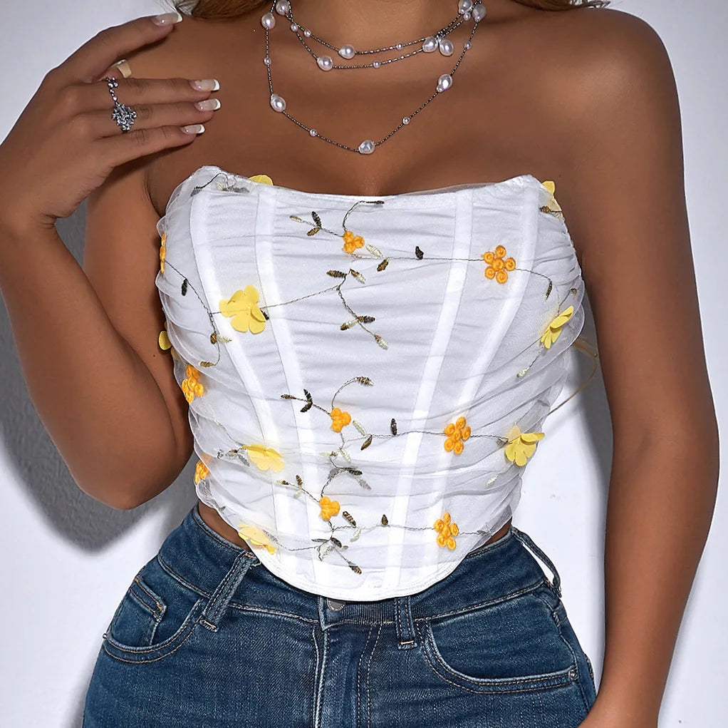 Street Style Sexy Strapless Tops