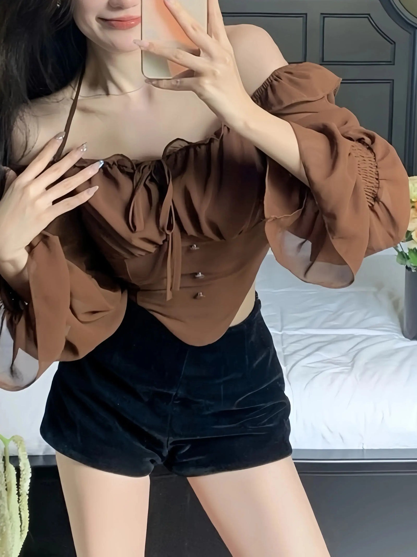 Jacket Short  Waist  Women's Shirt