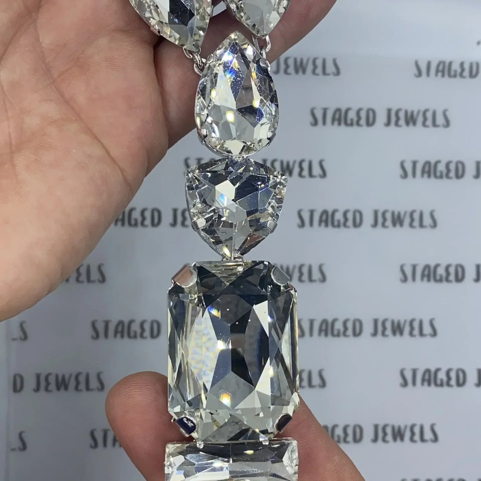 Luxurious Handmade Crystal Statement Necklace