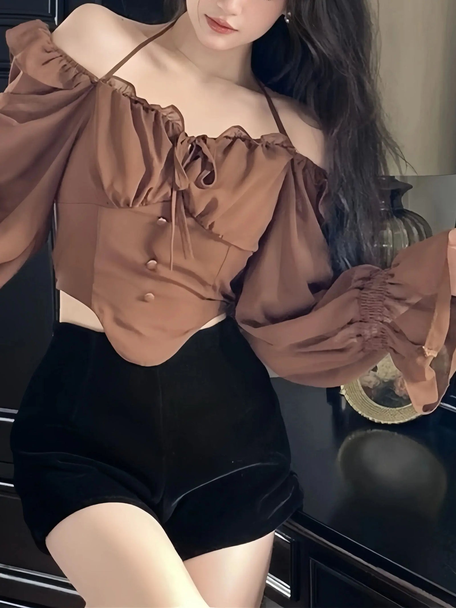 Jacket Short  Waist  Women's Shirt